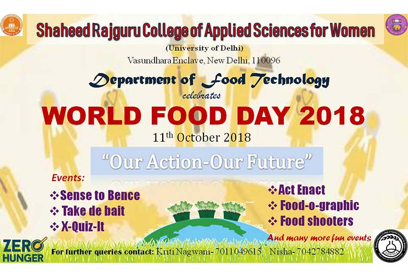 WORLD FOOD DAY - Department of Food Technology